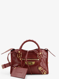 Balenciaga Women's Le City Uptown Mini Leather Handbag Ruby