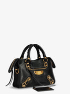 Balenciaga Women's Le City Uptown Mini Leather Handbag Black, view 3