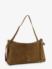 ALAÏA Women's Le Click Pocket Nabuck Shoulder Bag Green