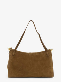 ALAÏA Women's Le Click Pocket Nabuck Shoulder Bag Green