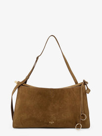 ALAÏA Women's Le Click Pocket Nabuck Shoulder Bag Green