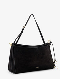 ALAÏA Women's Le Click Pocket Nabuk Shoulder Bag Black