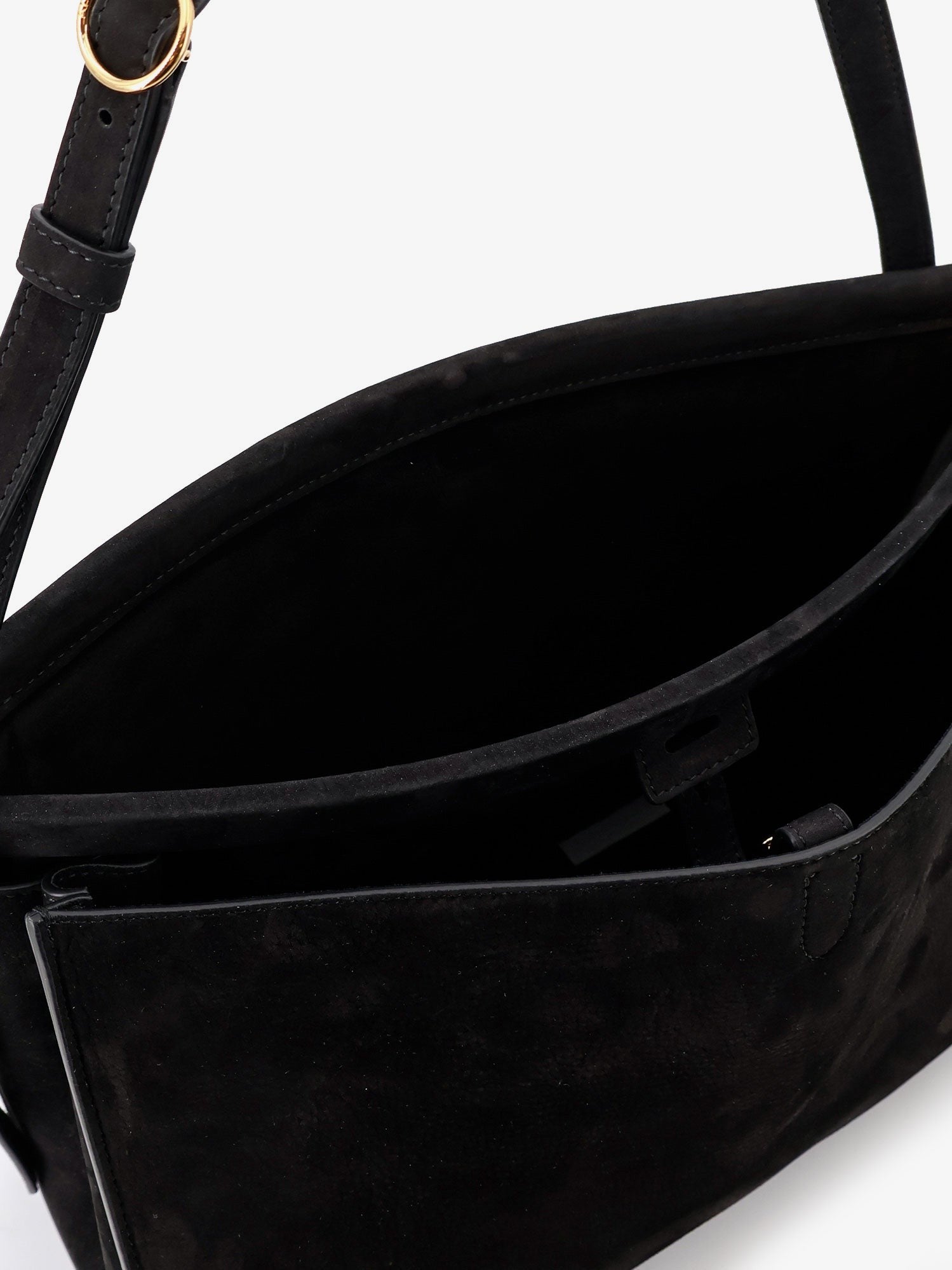 ALAÏA Women's Le Click Pocket Nabuk Shoulder Bag Black