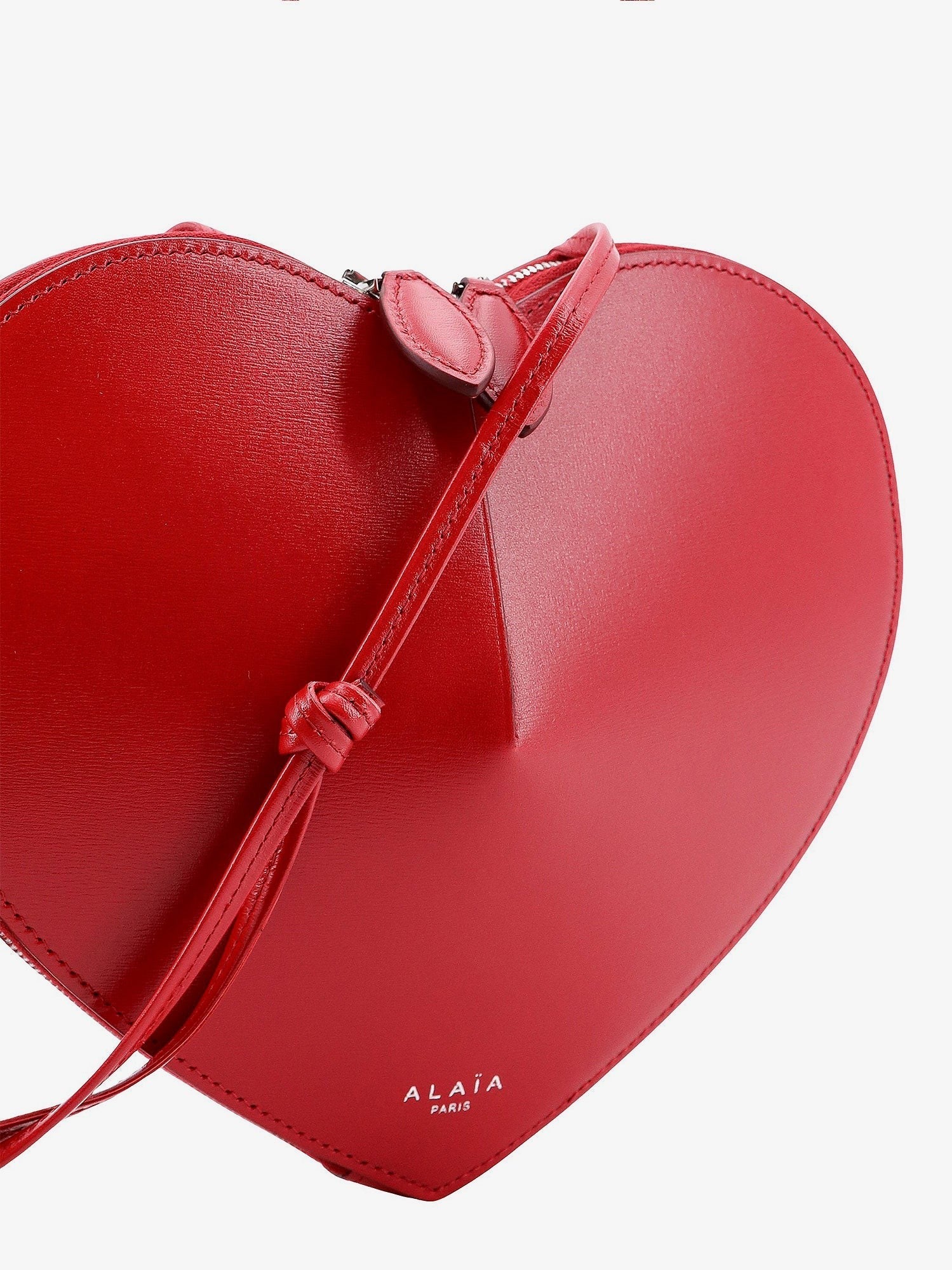 ALAÏA Women's Le Coeur Leather Crossbody Bag LAQUE