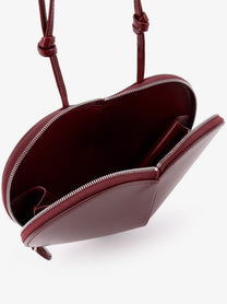 ALAÏA Women's Le Coeur Leather Crossbody Bag Red