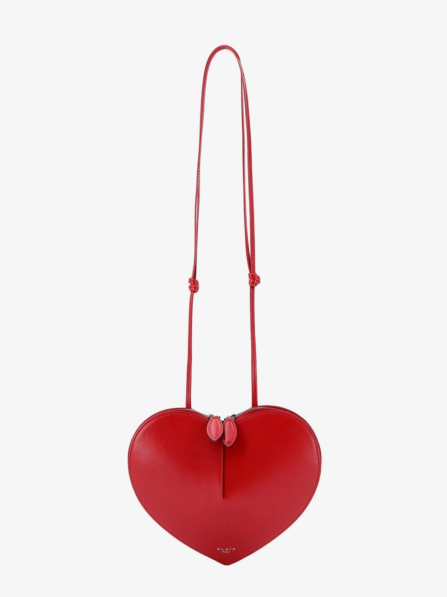 ALAÏA Women's Le Coeur Leather Crossbody Bag LAQUE