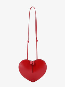 ALAÏA Women's Le Coeur Leather Crossbody Bag LAQUE