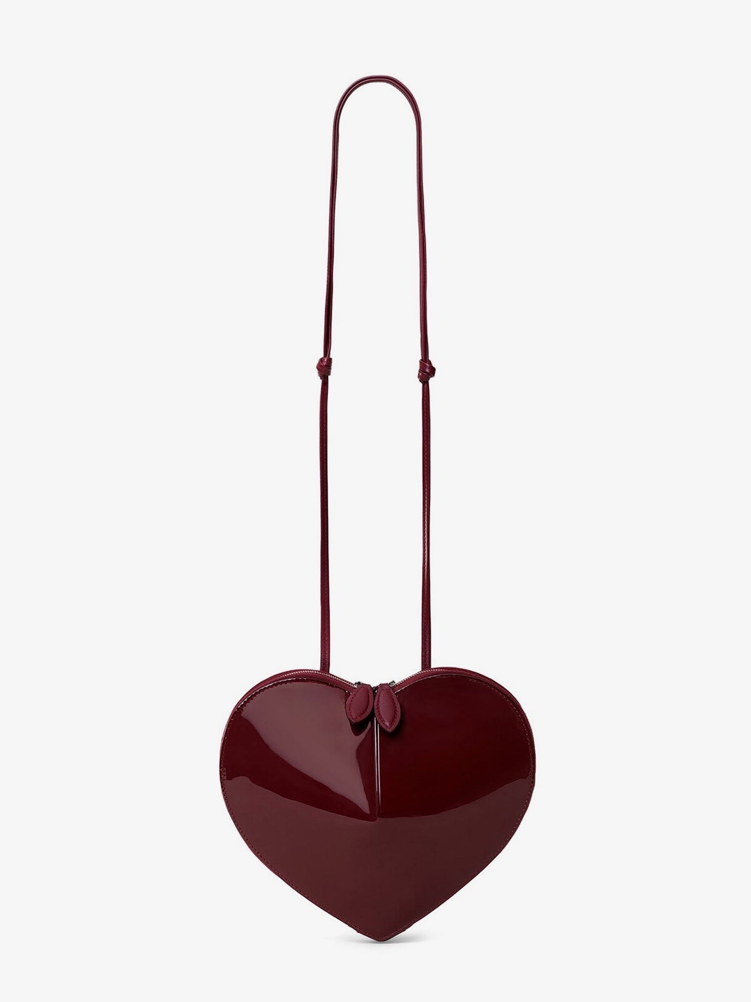ALAÏA Women's Le Coeur Patent Leather Crossbody Bag Red