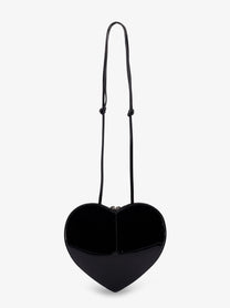 ALAÏA Women's Le Coeur Patent Leather Crossbody Bag Black