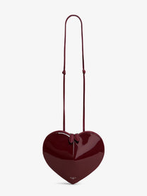 ALAÏA Women's Le Coeur Patent Leather Crossbody Bag Red