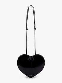 ALAÏA Women's Le Coeur Patent Leather Crossbody Bag Black