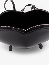 ALAÏA Women's Le Coeur Patent Leather Crossbody Bag Black