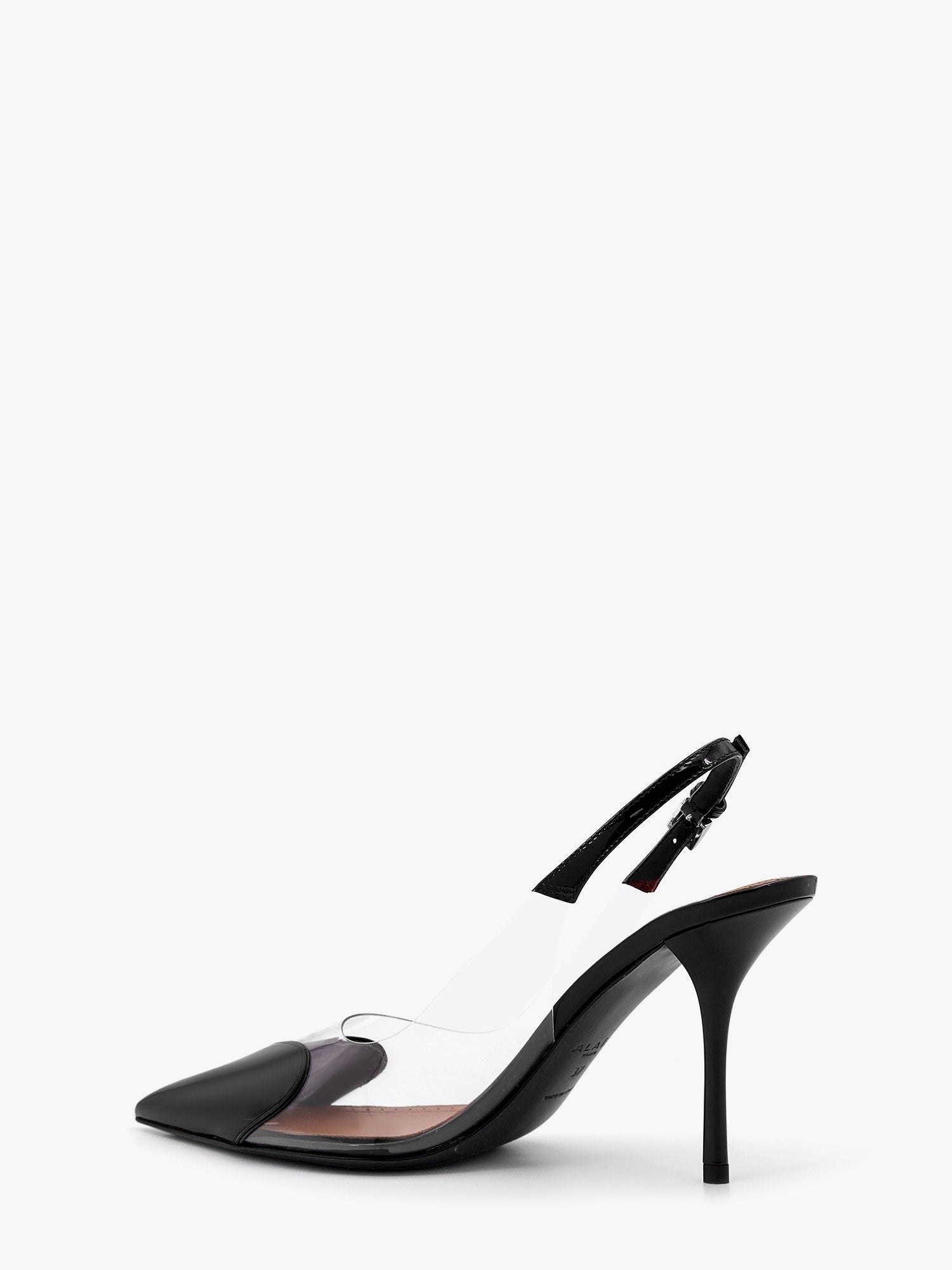 ALAÏA Women's Le Coeur Slingback Pvc and Leather Pumps Black