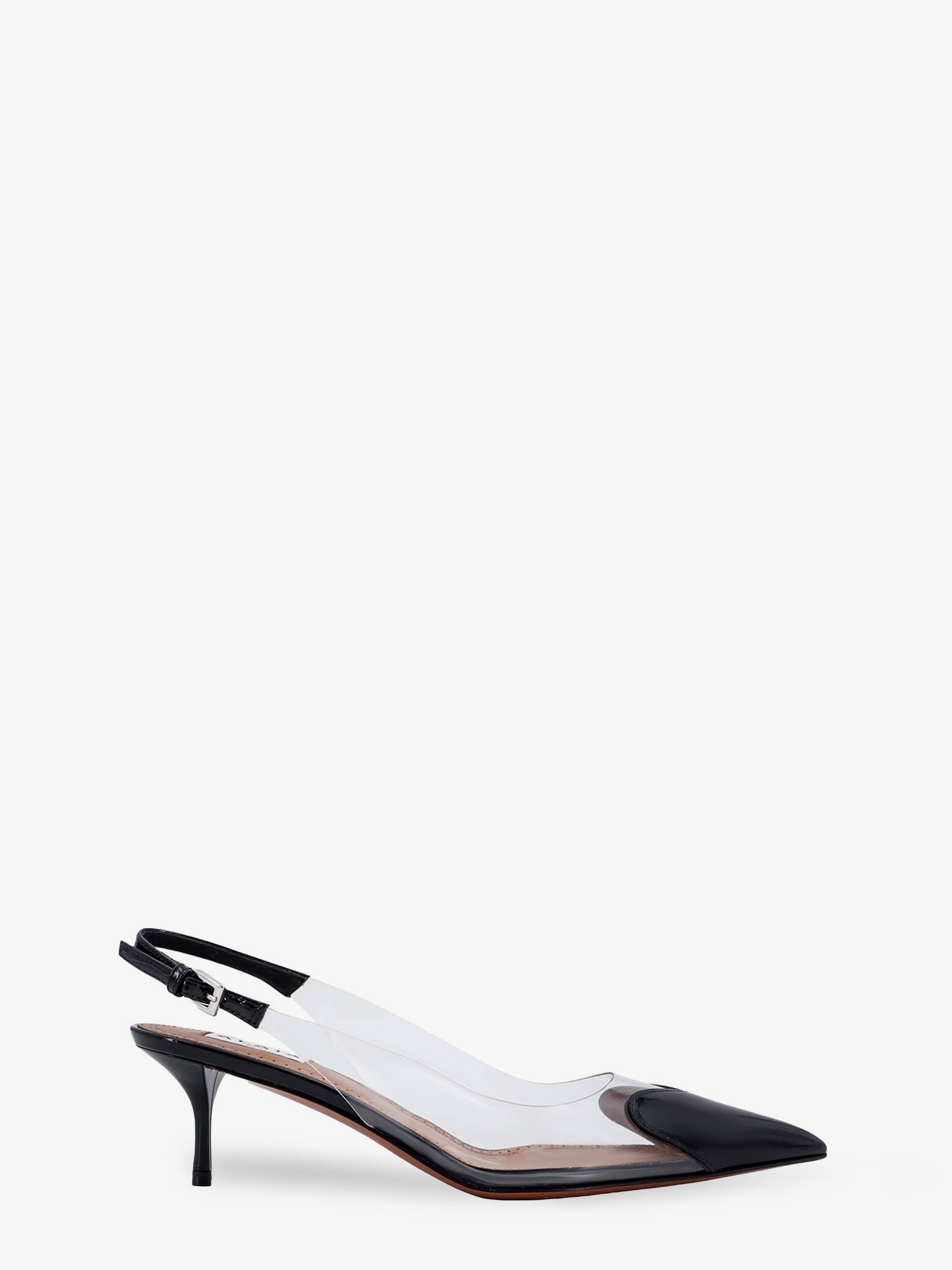 ALAÏA Women's Le Coeur Slingback Pvc and Leather Pumps Black