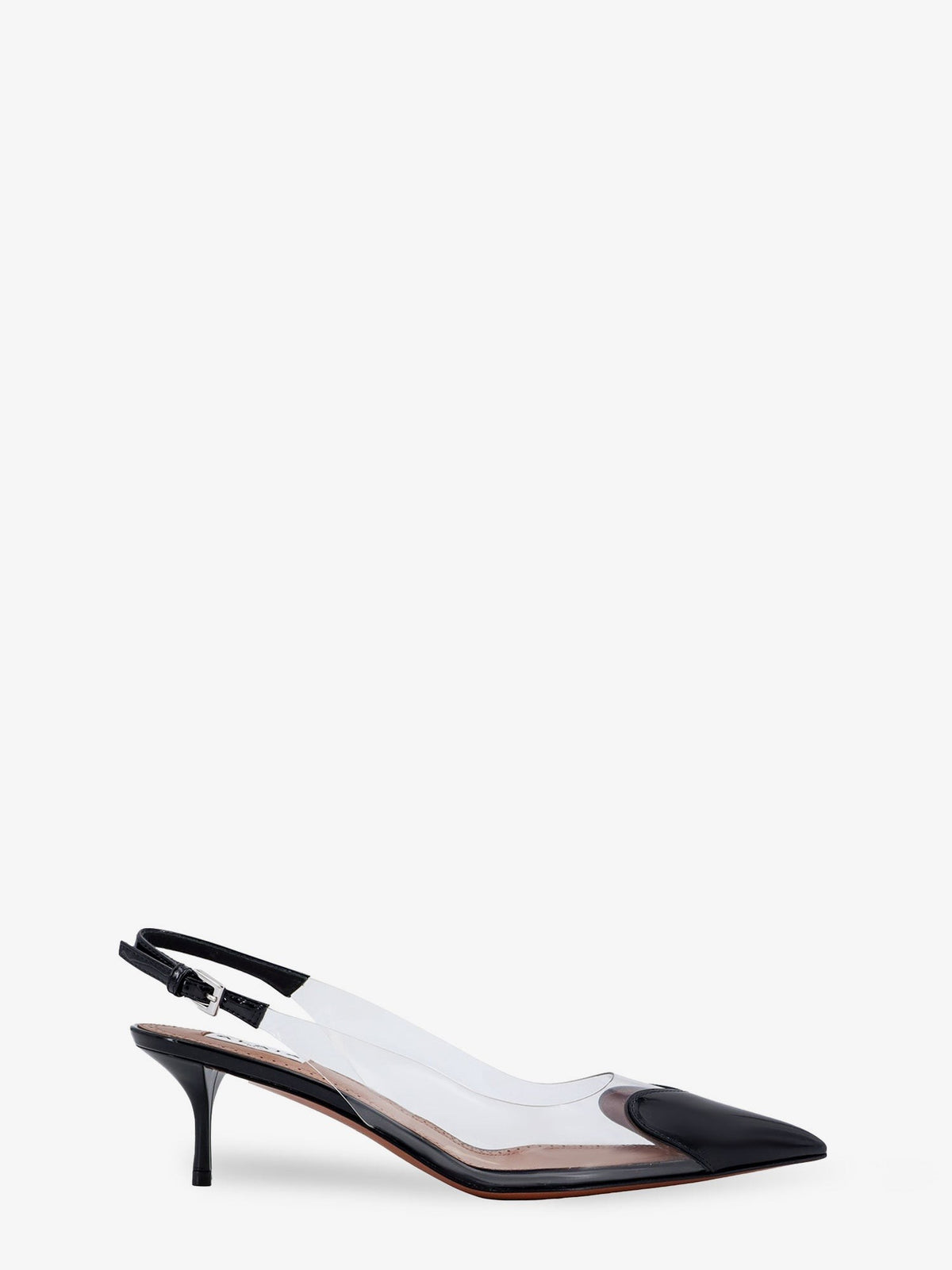 ALAÏA Women's Le Coeur Slingback Pvc and Leather Pumps Black