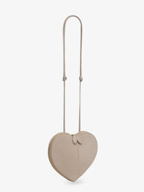 ALAÏA Women's Le Coeur Suede and Leather Crossbody Bag GREGE