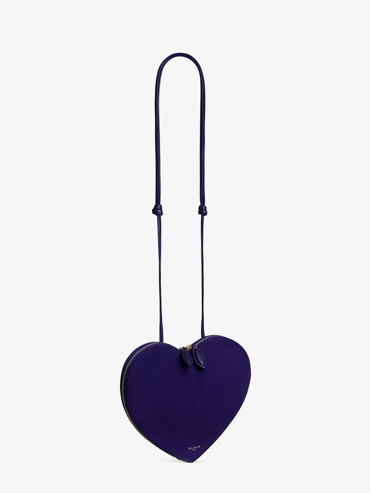ALAÏA Women's Le Coeur Suede Crossbody Bag Iris