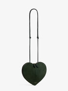 ALAÏA Women's Le Coeur Suede Crossbody Bag VERTLICHEN, view 3