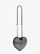 ALAÏA Women's Le Coeur Suede Shoulder Bag Black