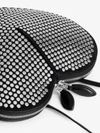 ALAÏA Women's Le Coeur Suede Shoulder Bag Black