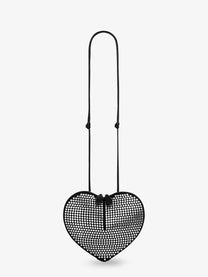 ALAÏA Women's Le Coeur Suede Shoulder Bag Black