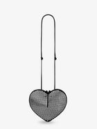 ALAÏA Women's Le Coeur Suede Shoulder Bag Black