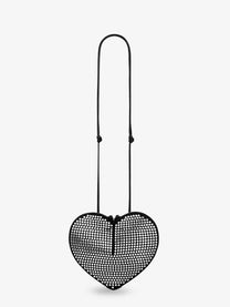 ALAÏA Women's Le Coeur Suede Shoulder Bag Black