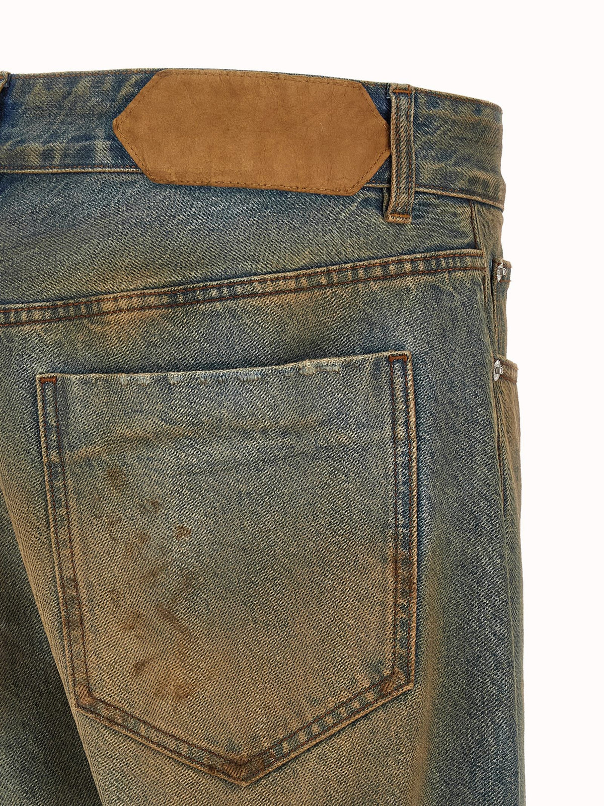 JACQUEMUS Le De Nimes Berger Jeans Gold