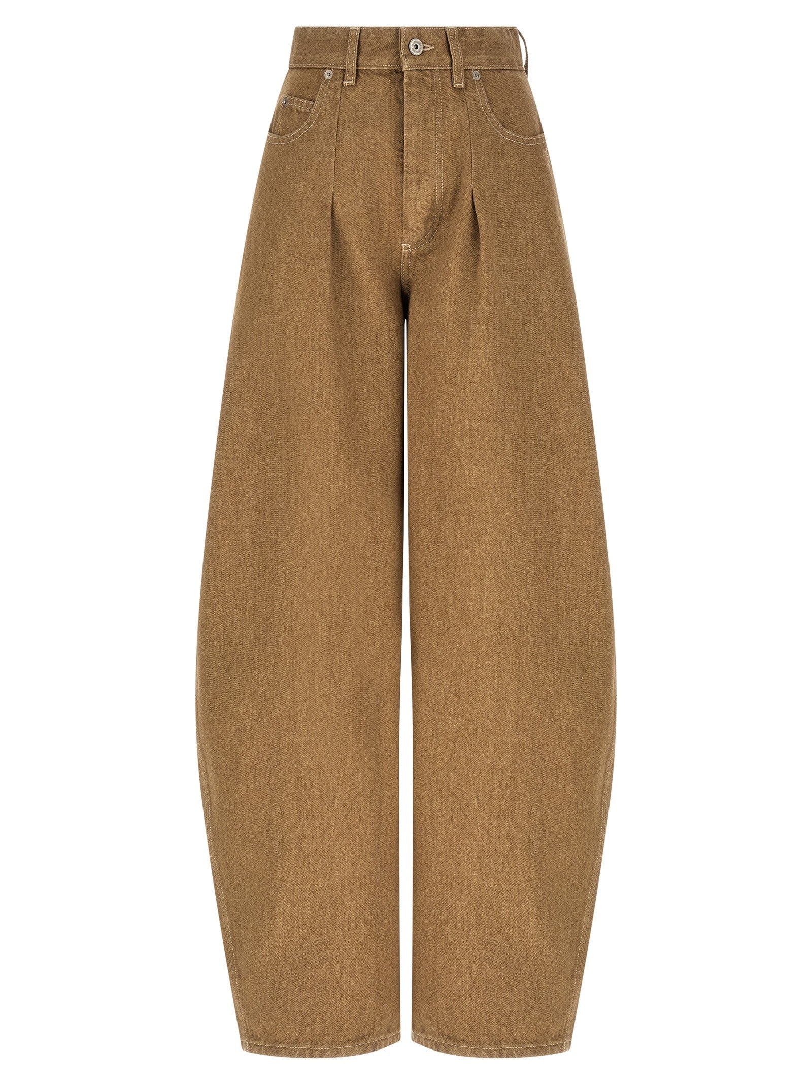 JACQUEMUS Le De Nîmes Ovalo Jeans Beige