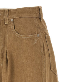 JACQUEMUS Le De Nîmes Ovalo Jeans Beige