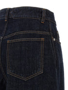 JACQUEMUS Le De Nimes Ovalo Jeans Blue, view 4