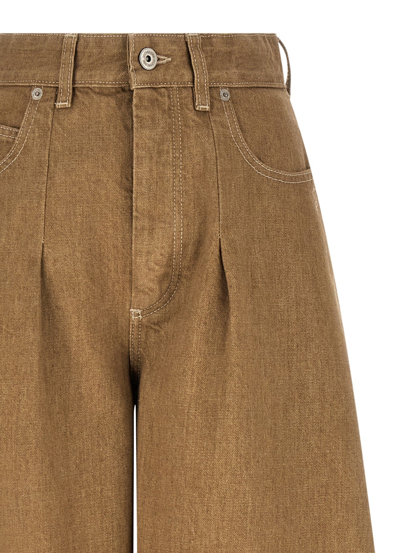 JACQUEMUS Le De Nîmes Ovalo Jeans Beige