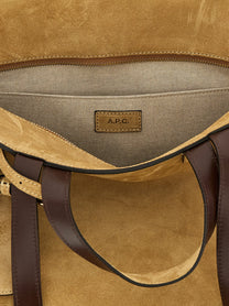 A.P.C Le Drummer Large Shopping Bag Brown