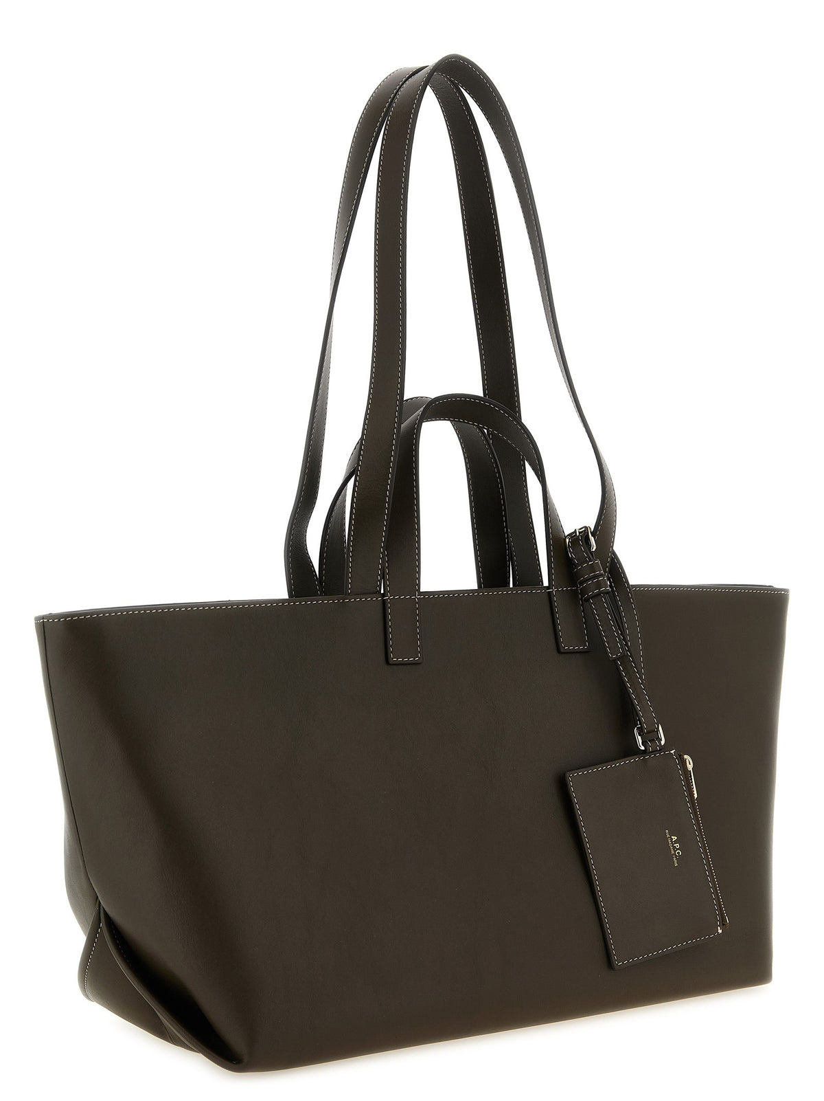 A.P.C Le Drummer Large Shopping Bag Brown, view 2