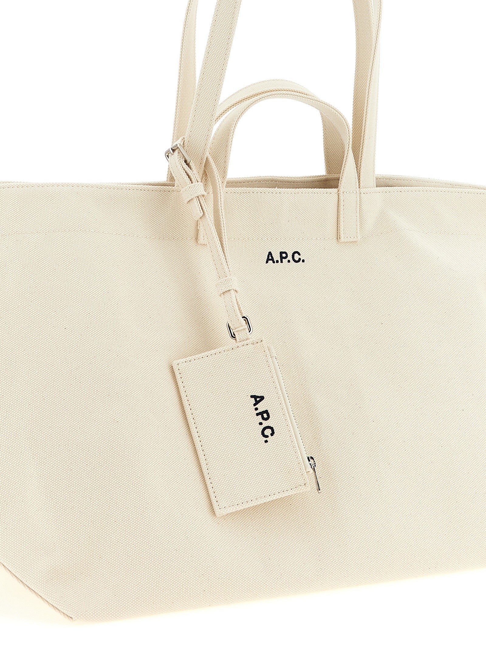 A.P.C Le Drummer Toile Large Shopping Bag Beige