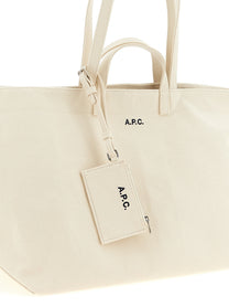 A.P.C Le Drummer Toile Large Shopping Bag Beige