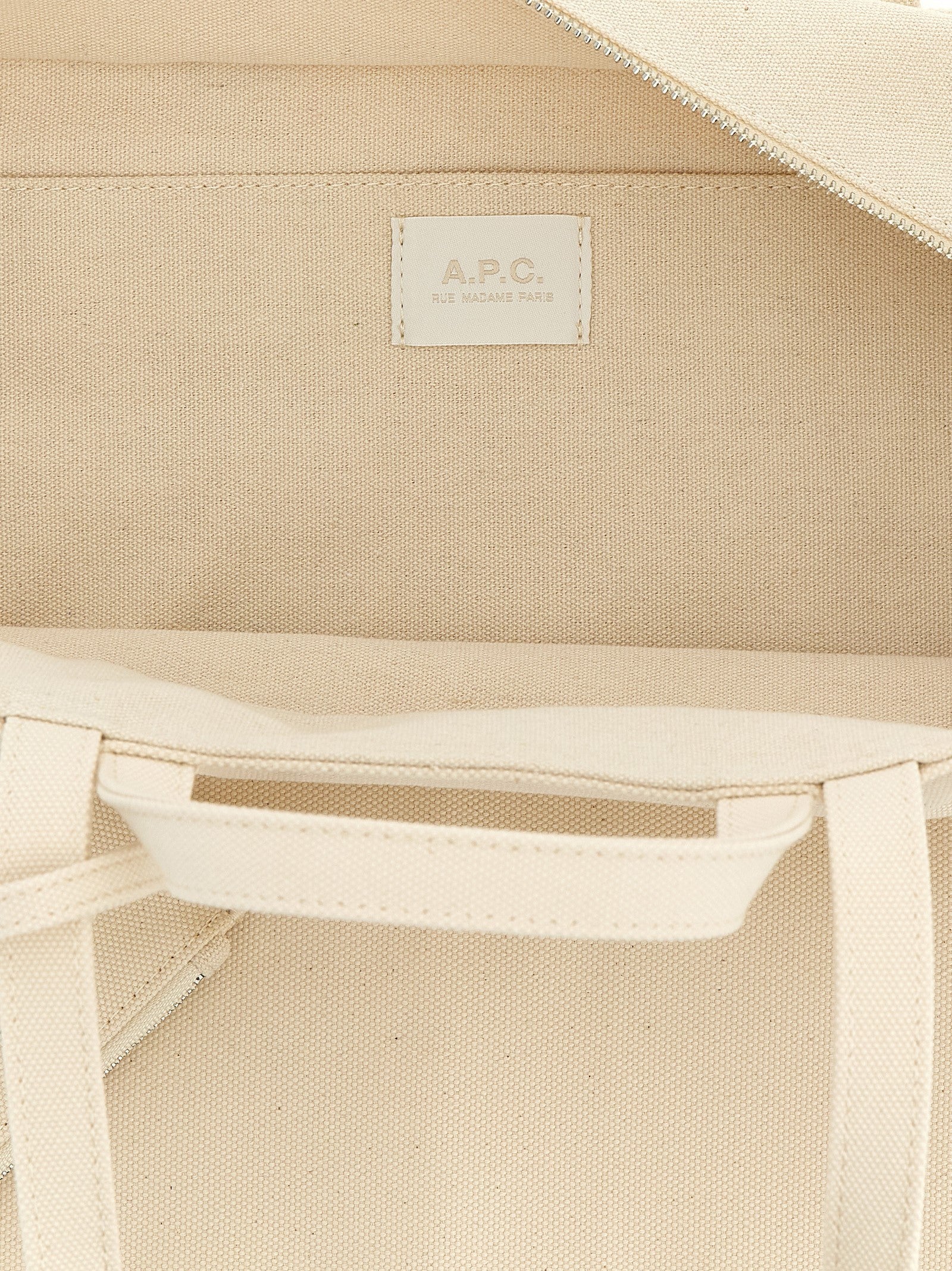 A.P.C Le Drummer Toile Large Shopping Bag Beige