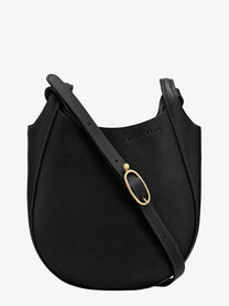 Longchamp Women's Le Foulonné Leather Crossbody Bag Black