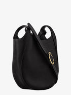 Longchamp Women's Le Foulonné Leather Crossbody Bag Black, view 3