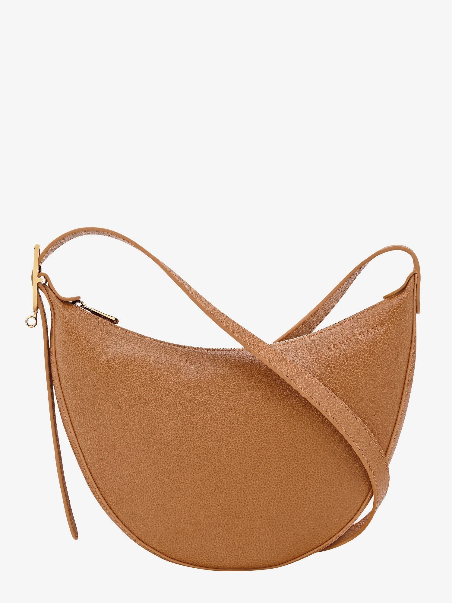 Longchamp Women's Le Foulonné Leather Shoulder Bag Pécan