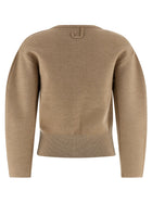JACQUEMUS Le Gilet Doppio Cardigan Beige, view 2
