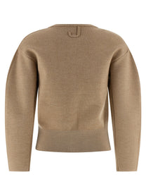 JACQUEMUS Le Gilet Doppio Cardigan Beige