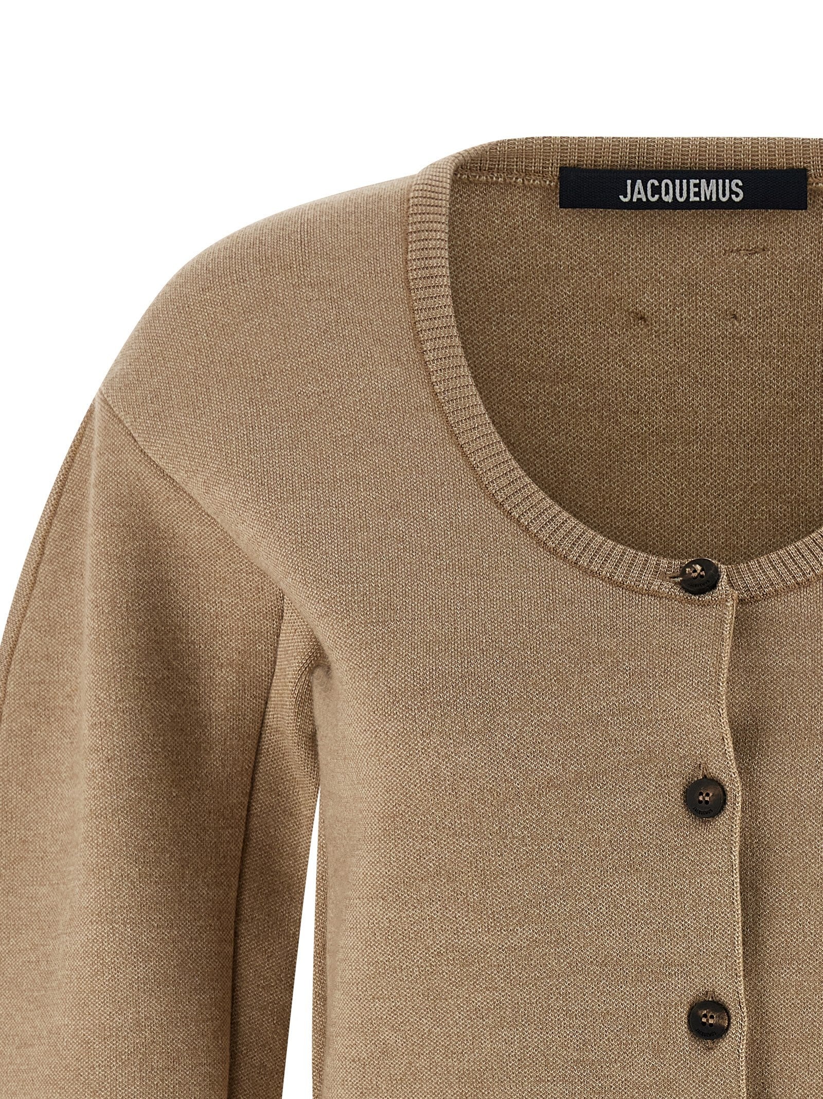 JACQUEMUS Le Gilet Doppio Cardigan Beige