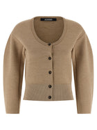 JACQUEMUS Le Gilet Doppio Cardigan Beige