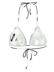 JACQUEMUS Le Haut De Plage Triangle Bikini Top Blue