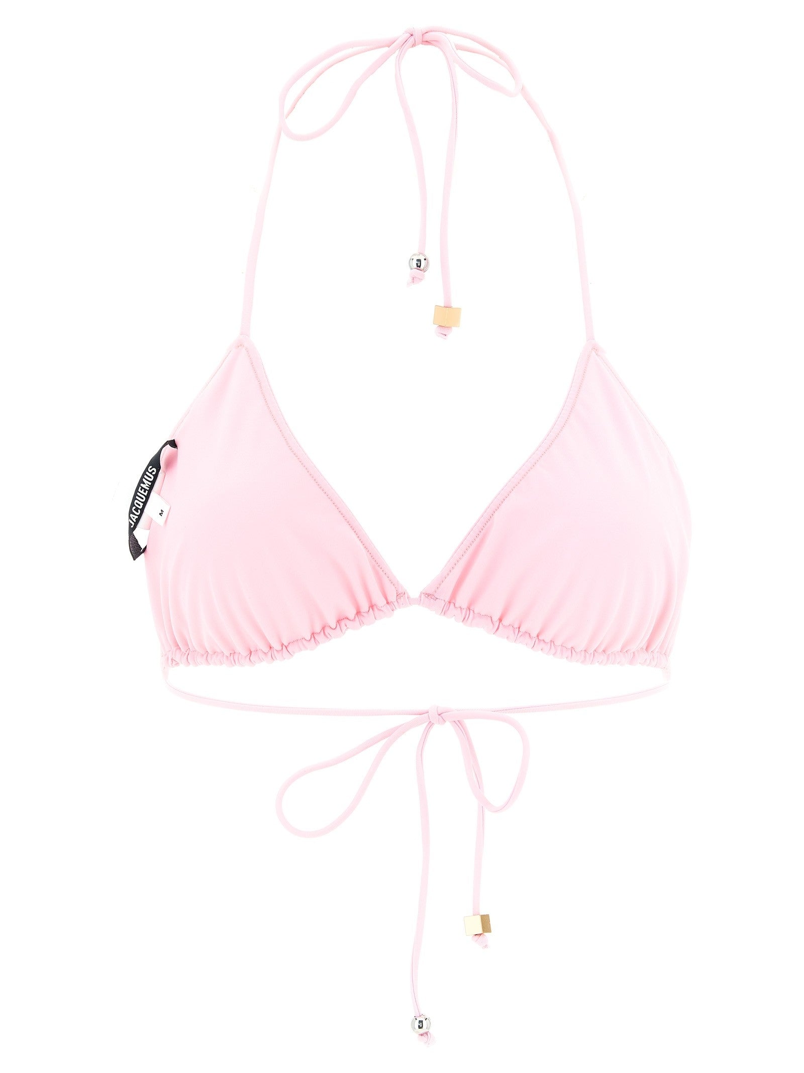 JACQUEMUS Le Haut De Plage Triangle Bikini Top Blue