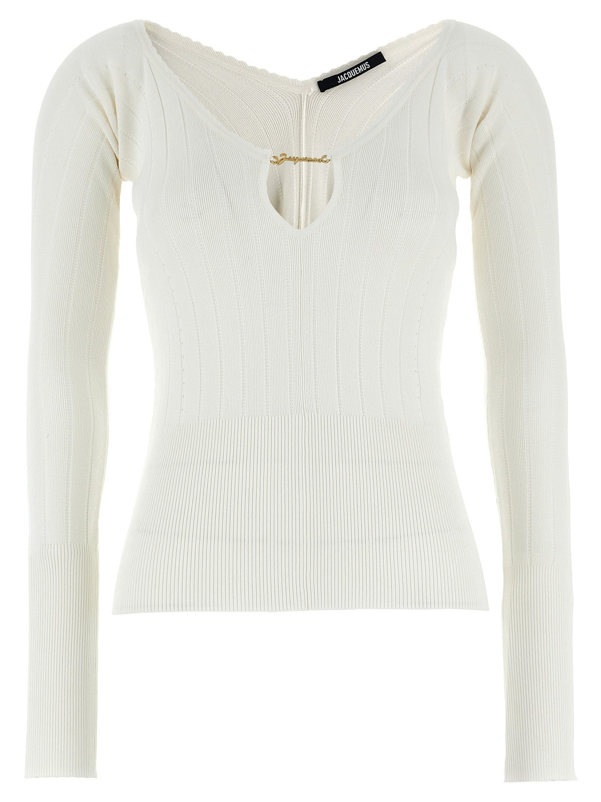 JACQUEMUS Le Haut Pralù Top White