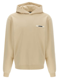 JACQUEMUS Le Hoodie Gros Grain Hoodie Beige