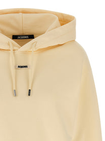 JACQUEMUS Le Hoodie Gros Grain Hoodie Beige