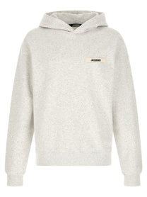 JACQUEMUS Le Hoodie Gros Grain Hoodie Grey